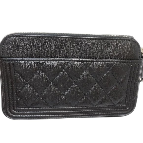 CHANEL Authentic Black Caviar Leather Wallet - Picture 3 of 10